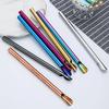 4Pcs Reusable Straw Spoon Stainless Steel Stirring Spoon Durability Drinking Straw with Brush Set Bar Creative Colorful Straw