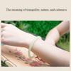 6MM Natural Icy Species Chalcedony Bracelet Fashionable Charm Agate Bangle Jade Bracelet Women's Gift