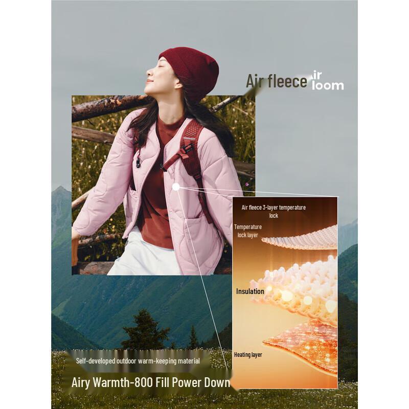 beneunder Women's CL002 Round Neck Air Fleece Jacket