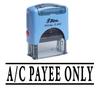 A C PAYEE ONLY Self Inking Rubber Stamp Custom Shiny Office Stationary Stamp