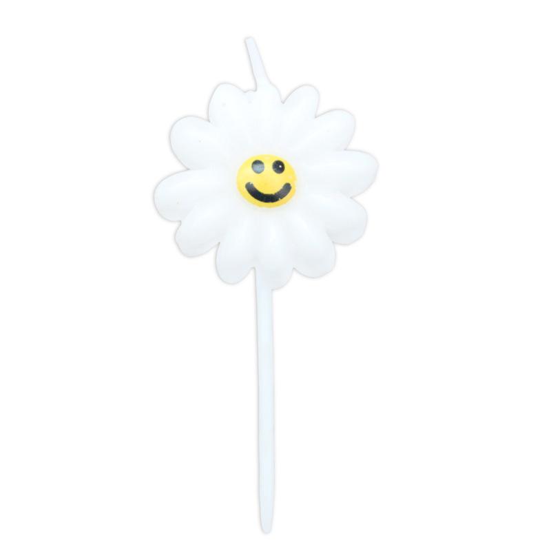 New Korean Style Fresh Little Daisy Yellow Smiling Face Sunflower Flower Birthday Cake Decoration Candle