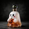 Home Bar Accessories Halloween Ghost Whiskey Decanter, Pumpkin And Cat Stopper Decor, High Decorative Alcohol Dispenser Borosilicate Glass Creative