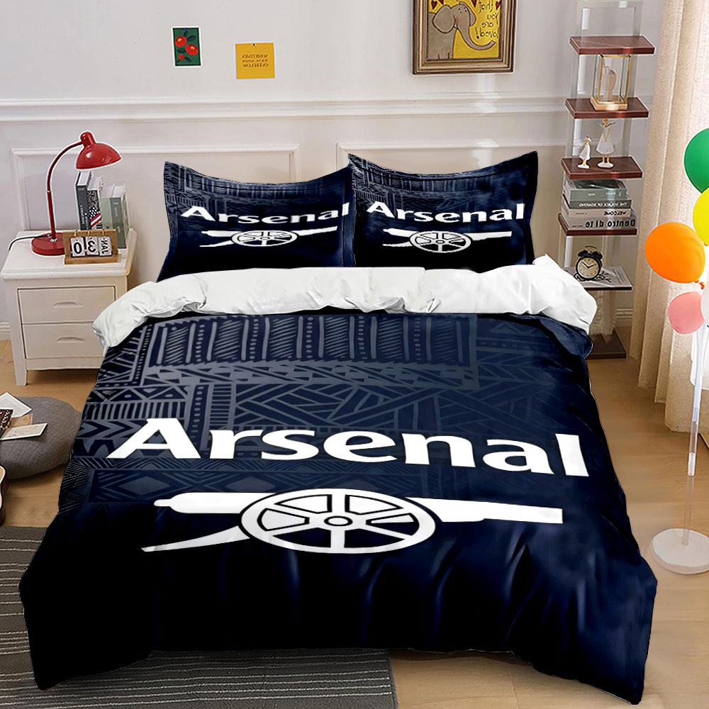 Arsenal logo ar lielgabalu.    Gultasveļas komplekti