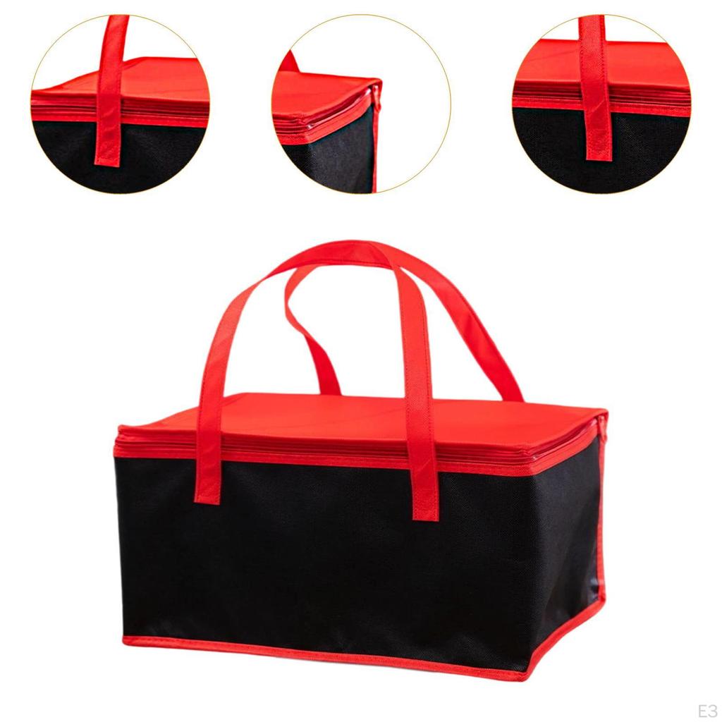 2 Insulated , Multifunctional Food Warmer with Handle, Picnic Lunch Bags for Restaurants, Travel,