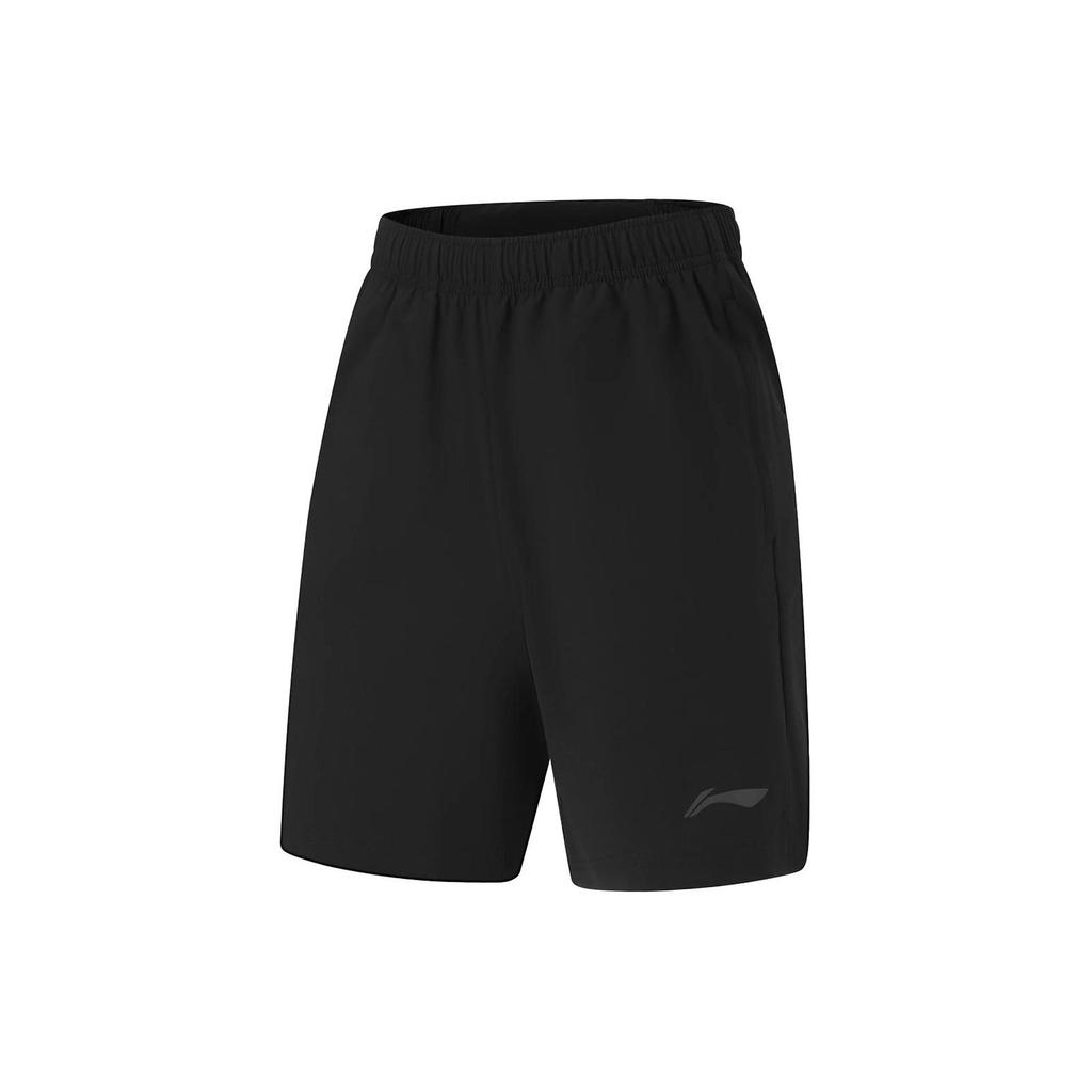 Li Ning Running Series Logo Print Quick-Dry Cool Sports Shorts Men Shorts Black AKSU339-1