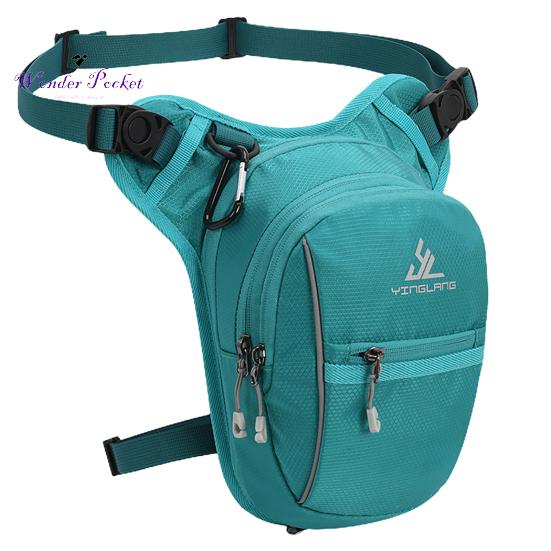 Pánská taška Crossbody Nastavitelný popruh Vodotěsné Multi Kapsy Měkká tkanina Fanny Pack Sports
