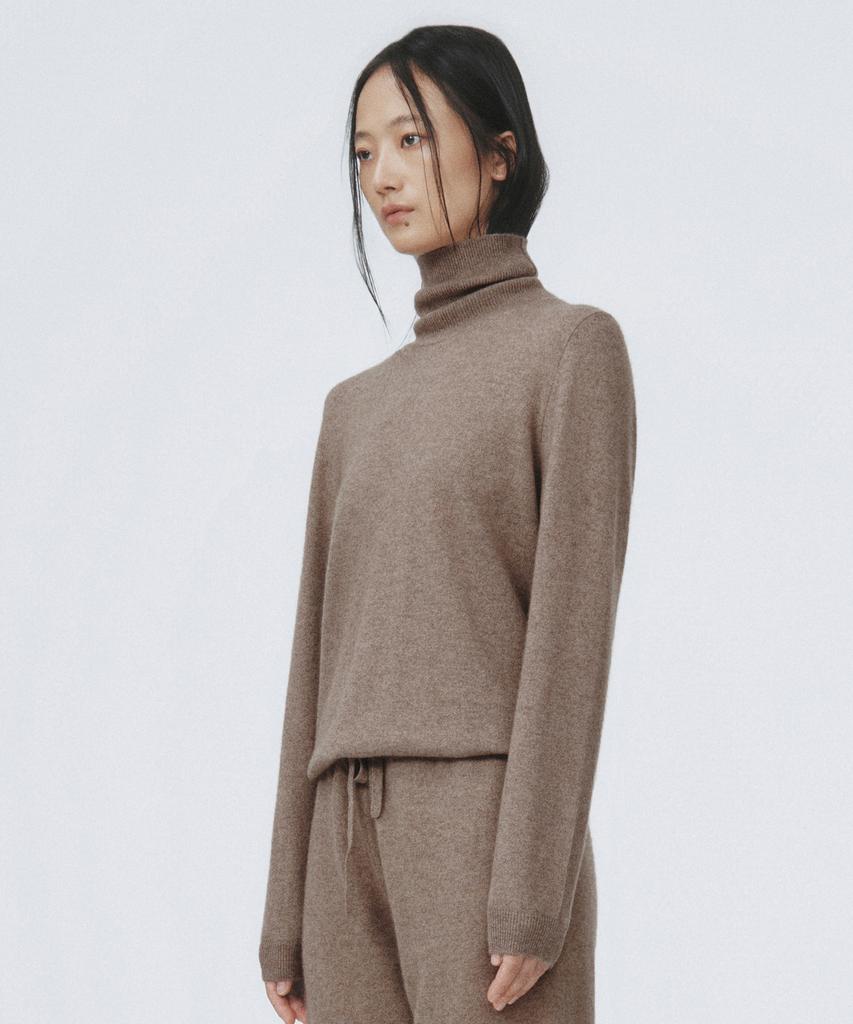 Eleuheuseu 100% Cashmere Turtleneck Basic Women'S Top (6 Types - Select 1)