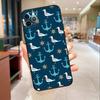 Nautical Seagull Pattern Phone Case For iPhone 17 Air 16 14 13 11 15 Pro Max mini 15 16 Plus 16e Protective Cover
