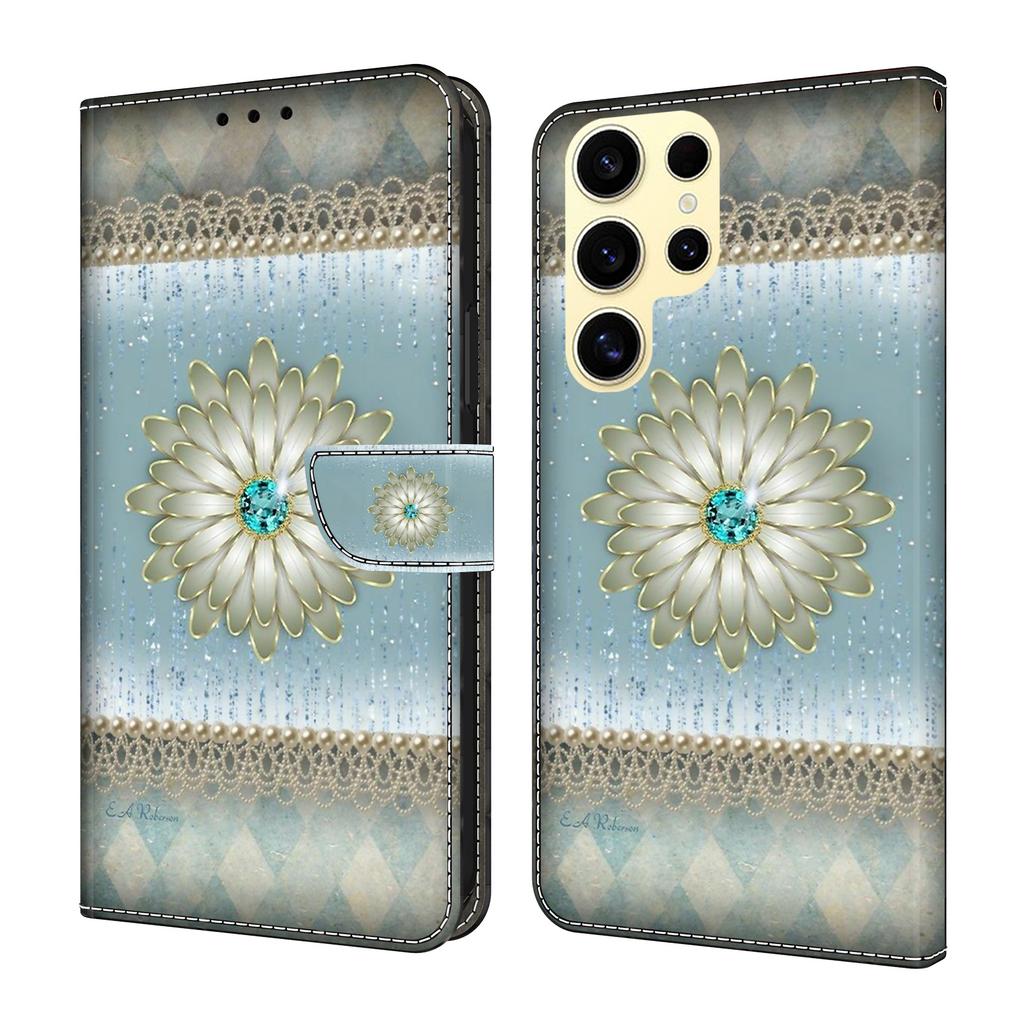 For Samsung Galaxy S25 Ultra Wallet Case Pattern Printing Stand Leather Flip Phone Cover