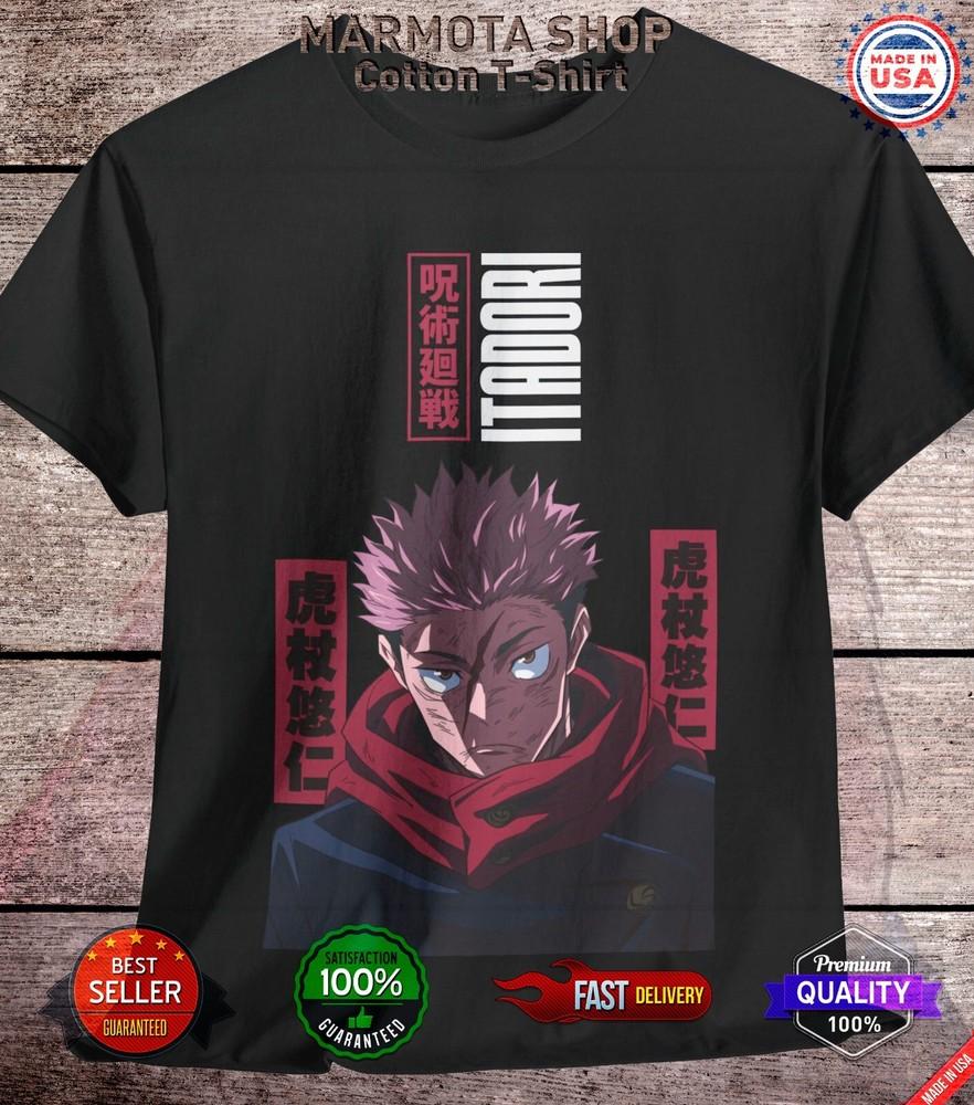 Yuji Itadori Jujutsu Kaisen T-Shirt Gojo Satoru Anime Japanese Tee Shirt JJK
