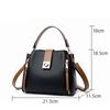 Small Bucket Shoulder Bags For Women Luxury Designer PU Leather Messenger Crossbody Bags Ladies Casual Solid Color Purse Handbag