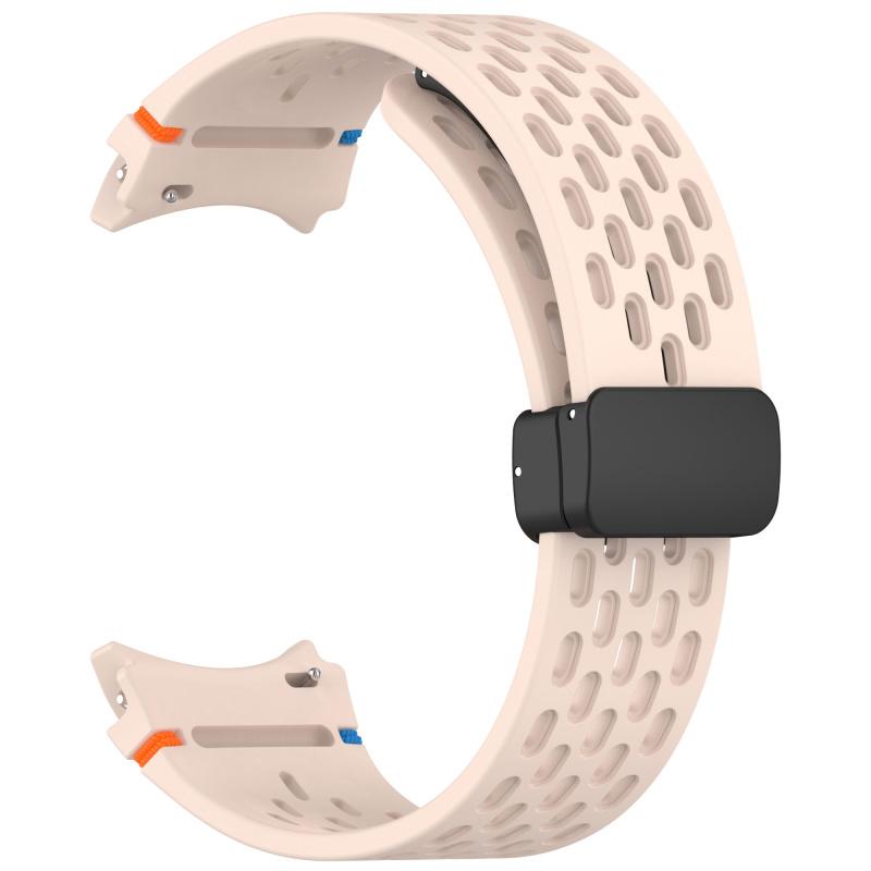 No Gaps Band for Samsung Galaxy Watch 7 FE 5 6 4 Classic 5 Pro 44mm Magnetic Silicone Bracelet Correa Galaxy Watch6 Watch4 Strap