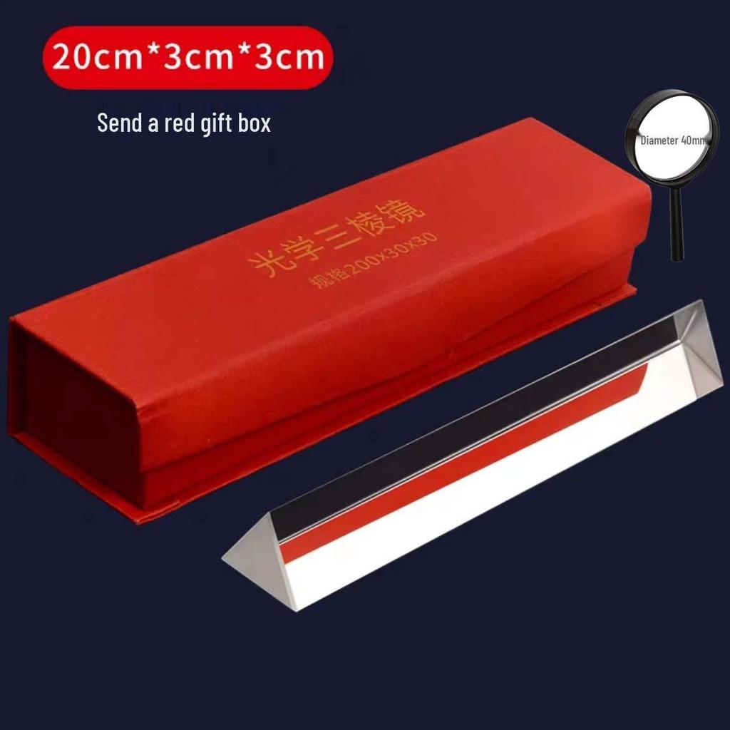 Regenbogen Optisches Glas Prisma für Fotografie & Physikunterricht - Erhältlich in großen & kleinen Größen.