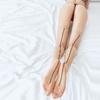 Letters LOVE Jacquard Ribbed Over-the-Knee Ultra-Thin Women's Transparent Black Silk Thigh-High Stockings
