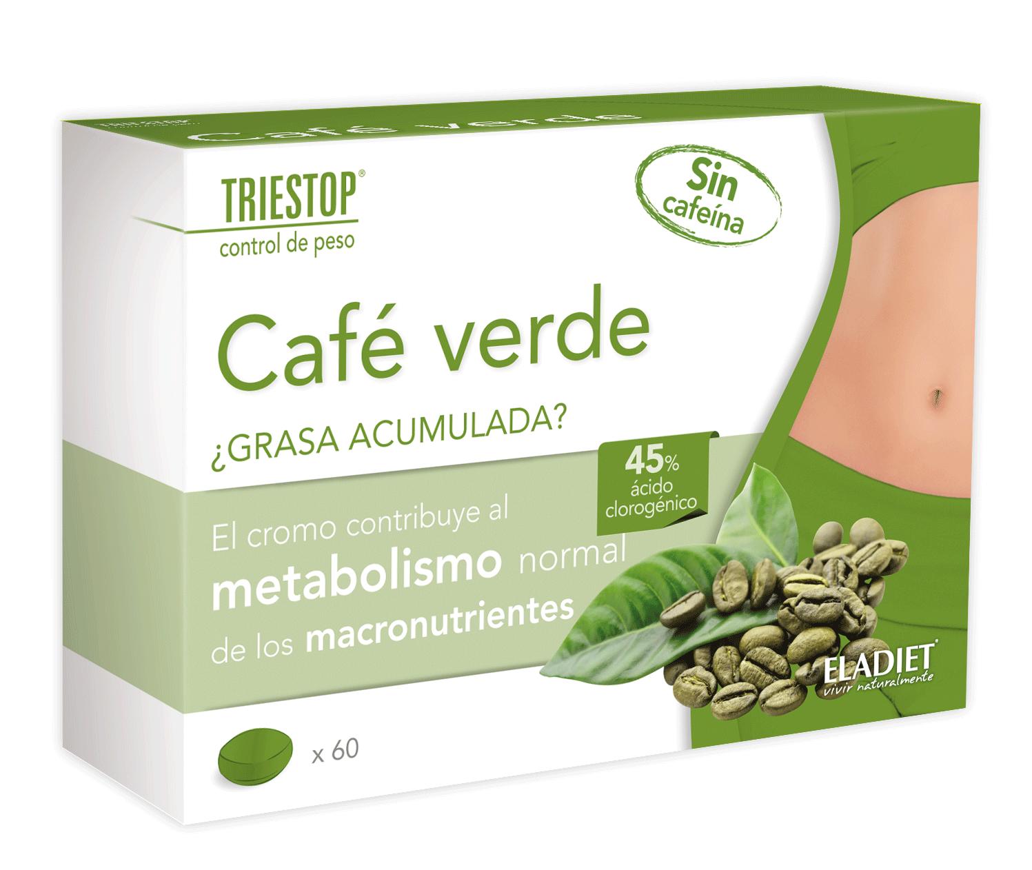 

Eladiet Triestop Cafe Verde Sin Cafeina 60 Комп.