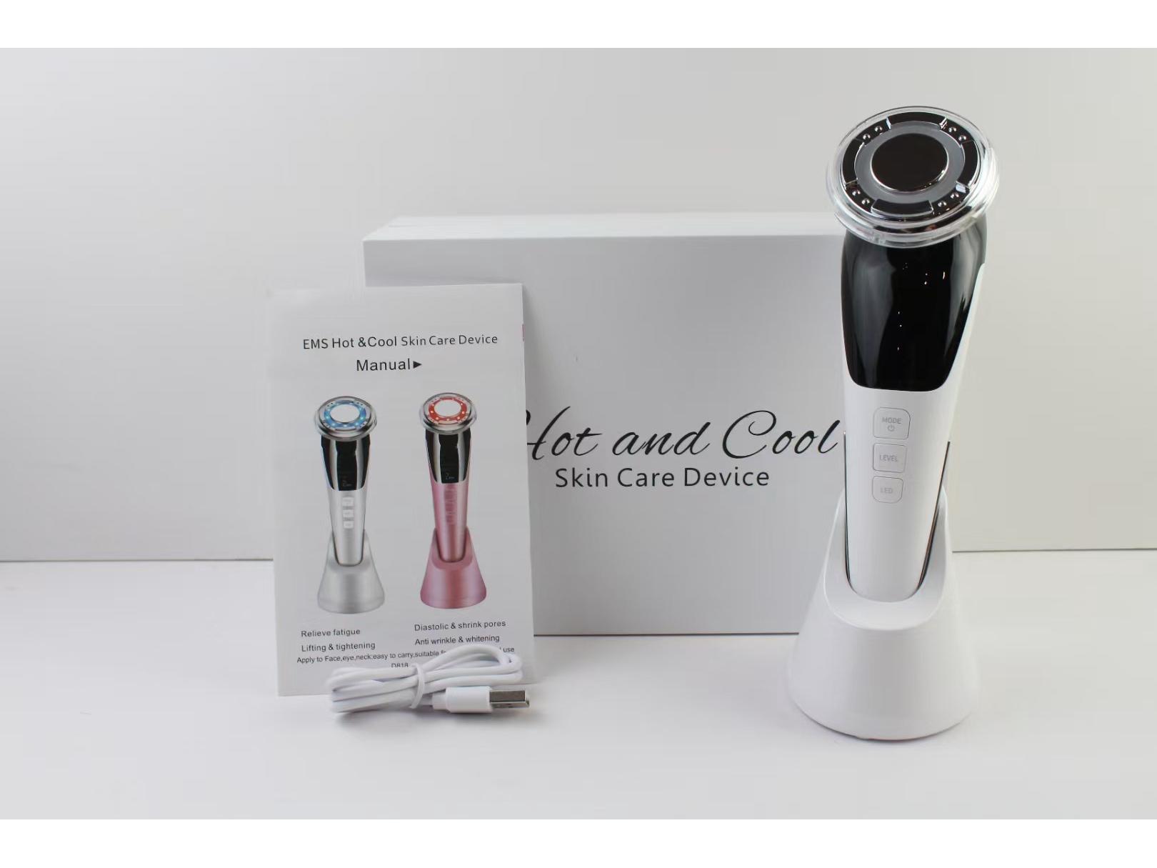 

EMS Микротоковая Подтяжка и Укрепление Лица Фотонное Омоложение Горячее и Холодное Косметологическое Устройство English Manual