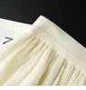 White Mesh Midi Skirt for Women - Elegant High Waist Drape Gentle Style