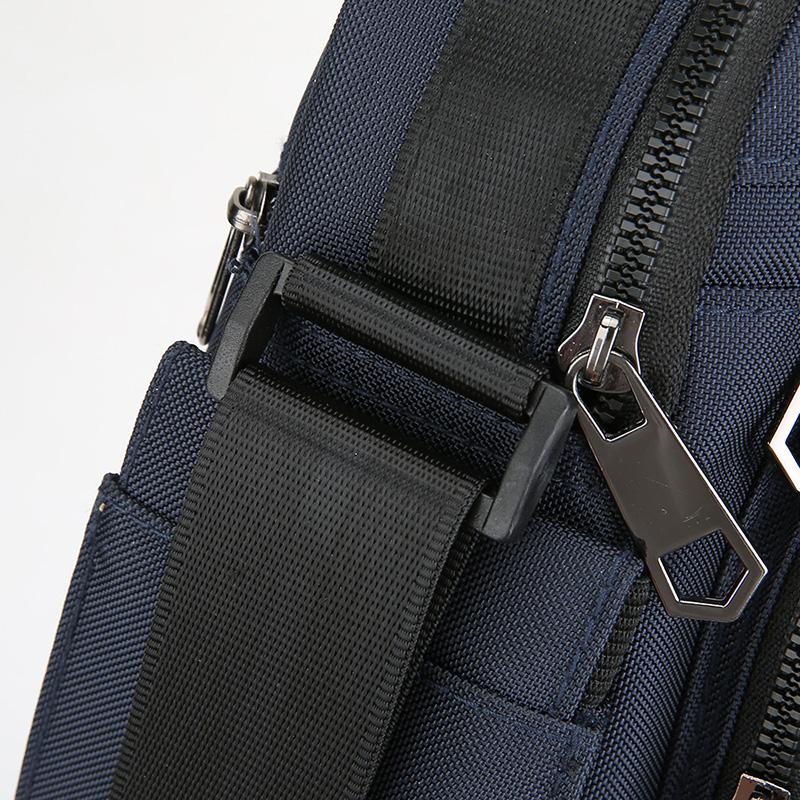 Men Multi-layer Shoulder Bag Fashionable Casual Lightweight Nylon Crossbody Bag for Daily Outing Commuting Small Handbag