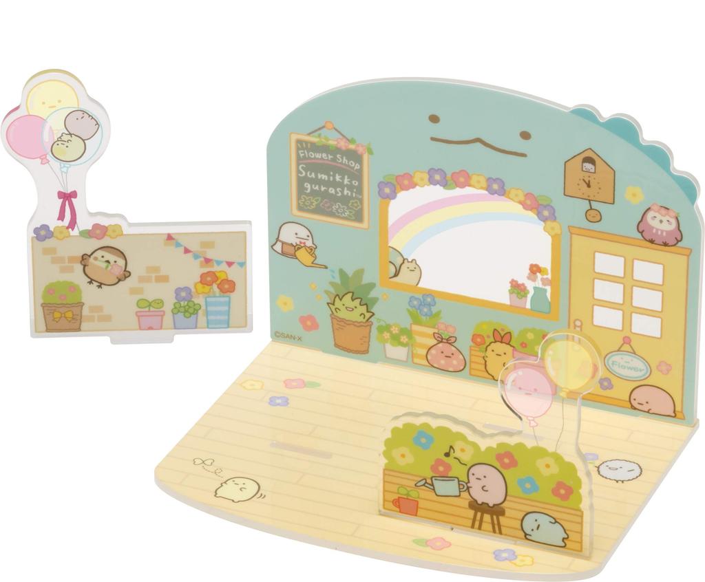 San-X Sumikkogurashi Sumikkogurashi Collection Work Play Series Scene Acrylic Stand Florist FR72601