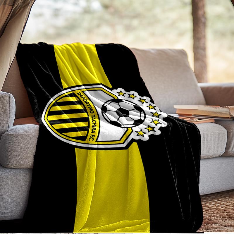 Deportivo Tachira Fc Crest Blanket Outdoor Flannel Blanket for Camping, Hiking, Garden Parties, Picnic Essentials,gift for family and friends
