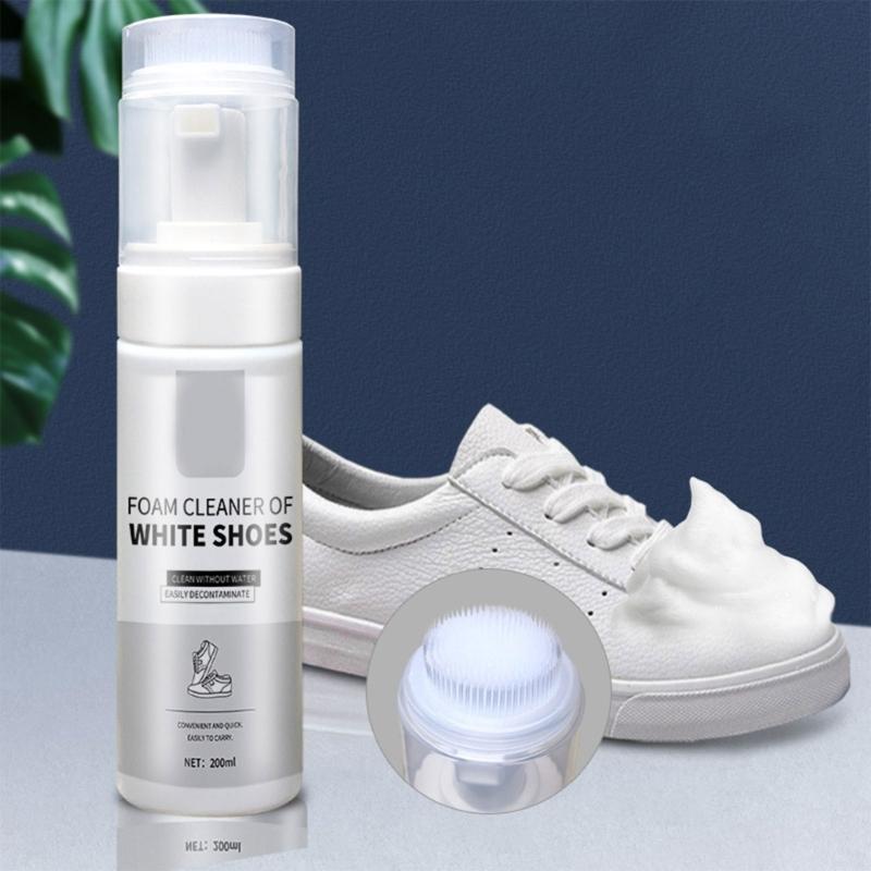 White Shoe Cleaner Sneaker Whiten Cleaning Stain Dirt Remove Yellow Foam Cleaner