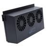 Solar Powered Car Exhaust Fan 3 Heads Odor Removal Multifunctional Air Purifier Cooling Fan for Home Automotive Office