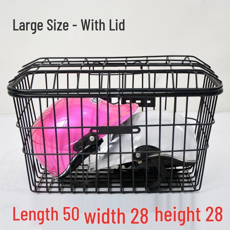 Heavy-Duty Enlarged Rear & Front Bicycle Carrier Basket