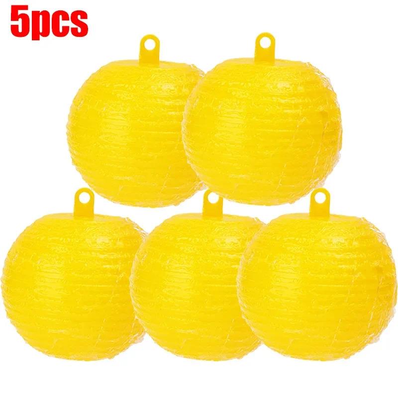 10/1x Hanging Ball Fruit Fly Catcher Pest Control Sticky Ball Wasp Bee Insect Trap for Outdoor Garden Orchard Long Lasting Gnat Traps