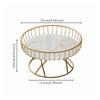 Pedestal Display Tray with Wire Frame Fruit Bowl Elevated Basket for Homeowners, Hosts,