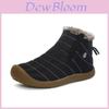 Fashion Men Winter Warm Fur-lined Ankle Snow Boots Shoes Waterproof And Cozy