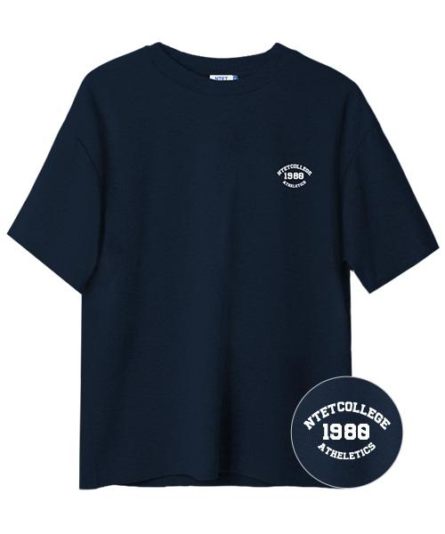 NTET 1980 College Mini Short Sleeve T-Shirt Navy