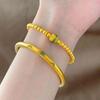 Ancient Enamel Thousand-Li Landscape Suit Gold National Fashion Bracelet Female Elegant Necklace Live Streaming Shake Fast