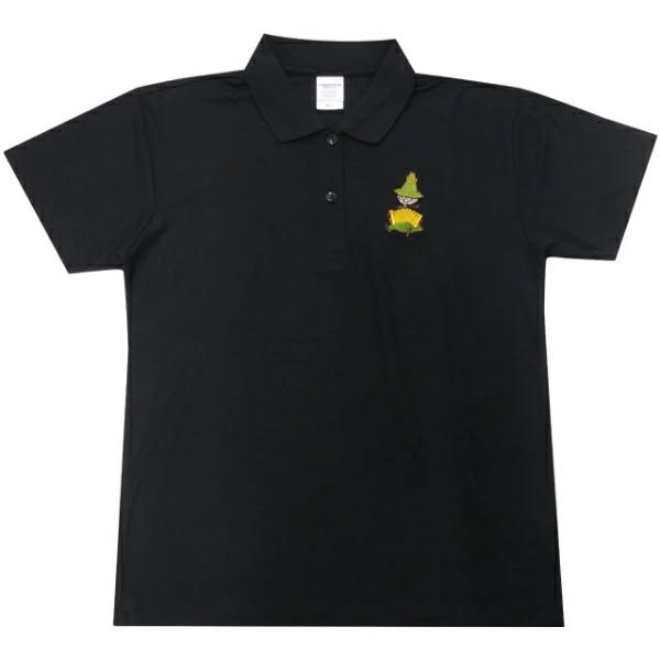 Moomin Snufkin Dry Polo Shirt M Size Clothing Black MOOMIN