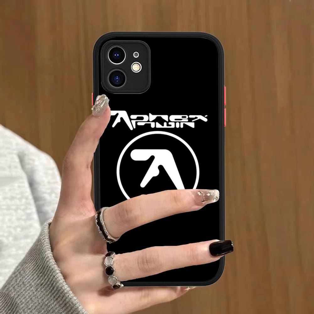 Musician A-Aphex T-Twin Phone Case For IPhone 16 15 14 13 12 11 Pro Max Plus X XS MAX Black Matte Phone Fundas