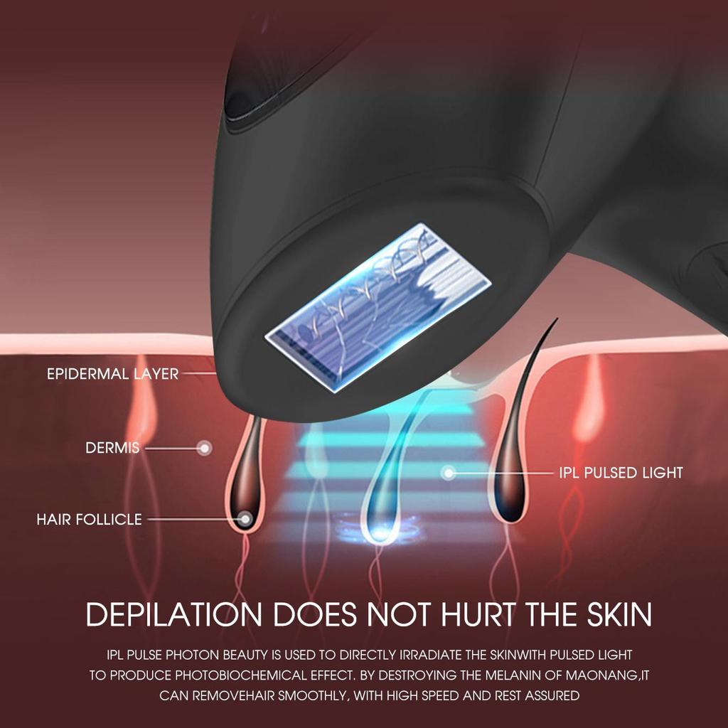 IPL Hair Removal Devices Painless Permanent Hair Remover Electric Epilators for Armpits Legs Arms Bikinis Line At-Home Use Depilator Device