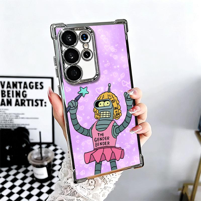 Cartoon Funny F-Futuramas Soft Phone Case For Samsung Galaxy S26 Ultra S25 Edge S24 FE S23 Plus S22 S21 + S20 Plating Anti-Fall