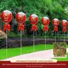 Outdoor Wedding Aisle Balloons - Double Happiness Yard Decorations