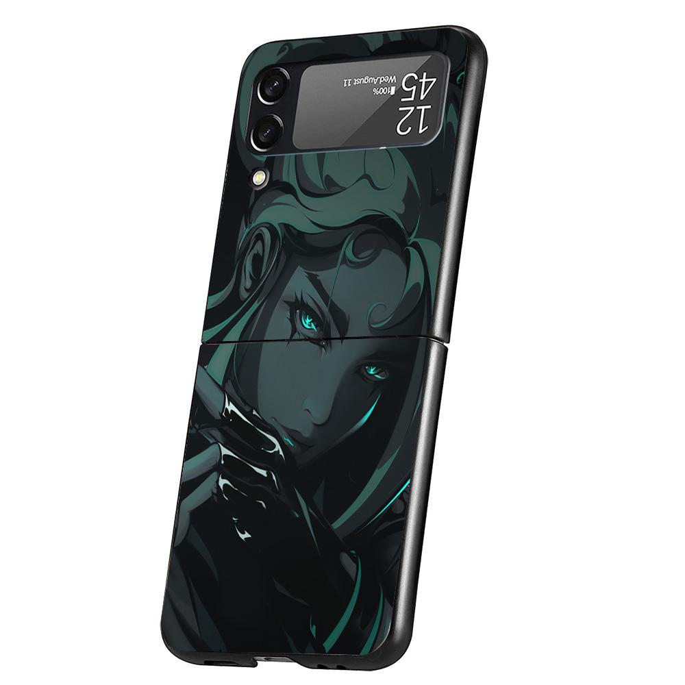 Valorant Game Cool Cover Phone Case For Samsung Galaxy Z Flip 7 6 5 4 3 5G Flip7 Flip6 Flip5 Flip4 Flip3 Black Fundas Shell Gala