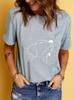 New Dog Print Roundneck Sports Tshirt Wo Shortsleeve Running And Casual Top Sporty And Fashionable Clothing
