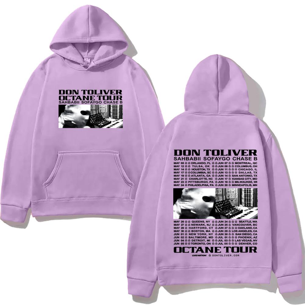 Rapper DON TOLIVER Hoodie OCTANE TOUR 2026 Hip Hop Graphic Printing Hoody Classic Soft Punk Hooded Pullovers Fleece