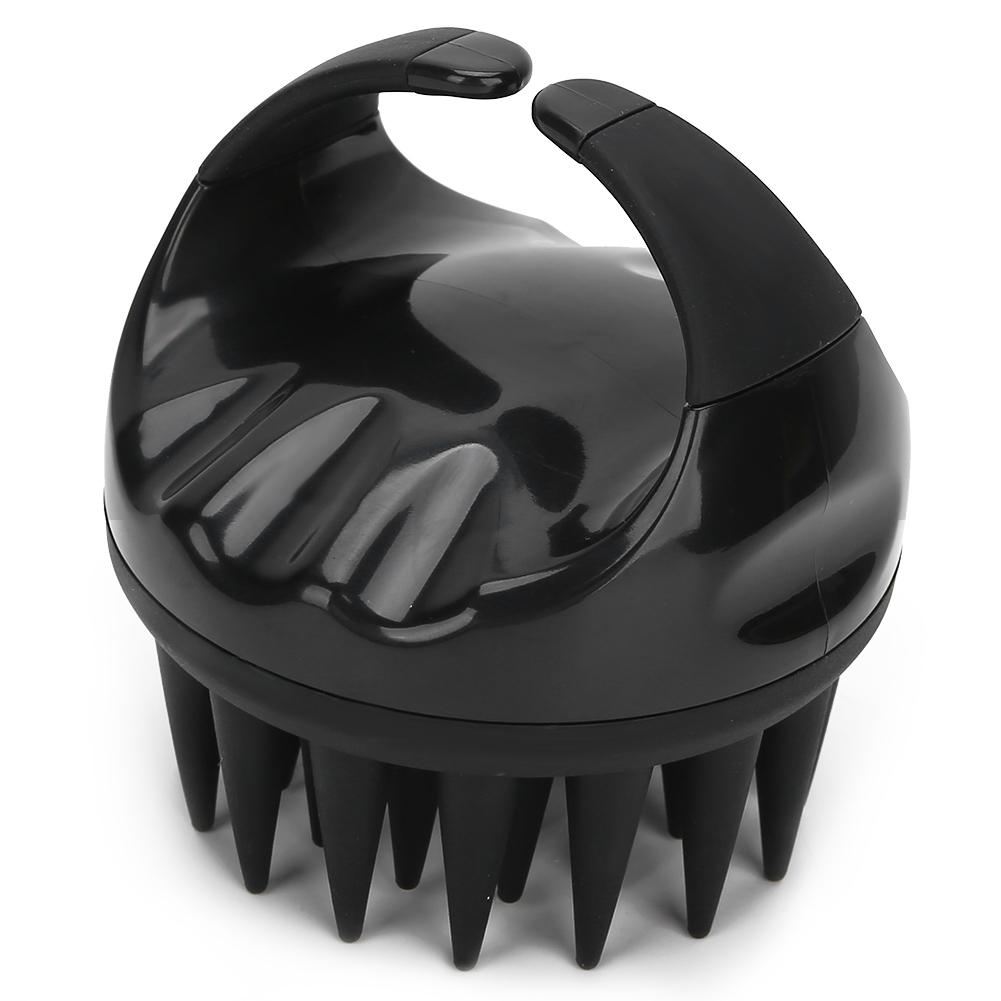 Handheld Hair Shampoo Brush Portable Head Cleaning Washing Scalp Massage CombBlack