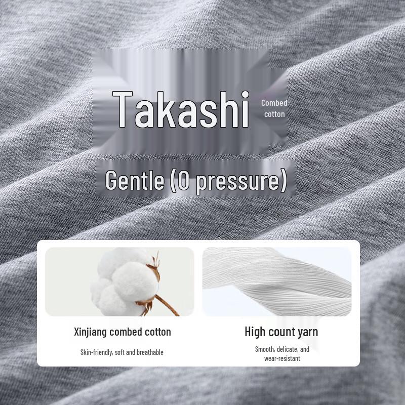 JD JingShuMian Men's Long-Leg Cotton Sports Underwear 3-Pack