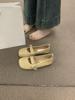 Retro Mango Head Mary Jane Shoes Are Versatile and Not Tired, One Pedal Ballet Single Shoes for Women