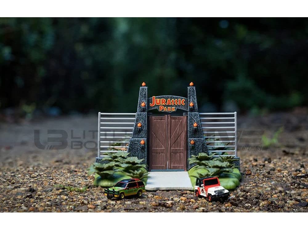 Jada Toys NANO SCENS JADA TOYS Dinosaur World Diorama Set VEHICLES with Mini Cars w/2