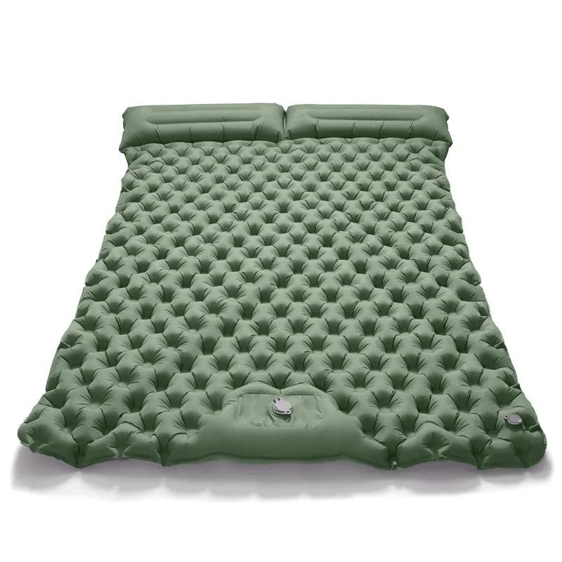 Double Extra‑Wide Inflatable Air Mattress, Ultralight Foldable Waterproof Sleeping Pad for Outdoor Camping, Road Trips and Home
