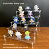 Acrylic Multi-layer Stepped Display Stand for Pop Mart Blind Box Collectibles