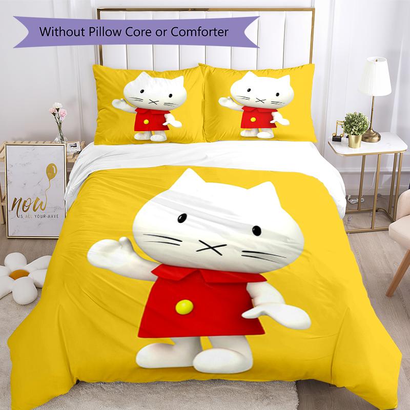 Set Biancheria da Letto Musti 3 Pezzi Copripiumino Chiusura Include 1 Copripiumino e 2 Federe, Morbido e Confortevole per Tutte le Stagioni.