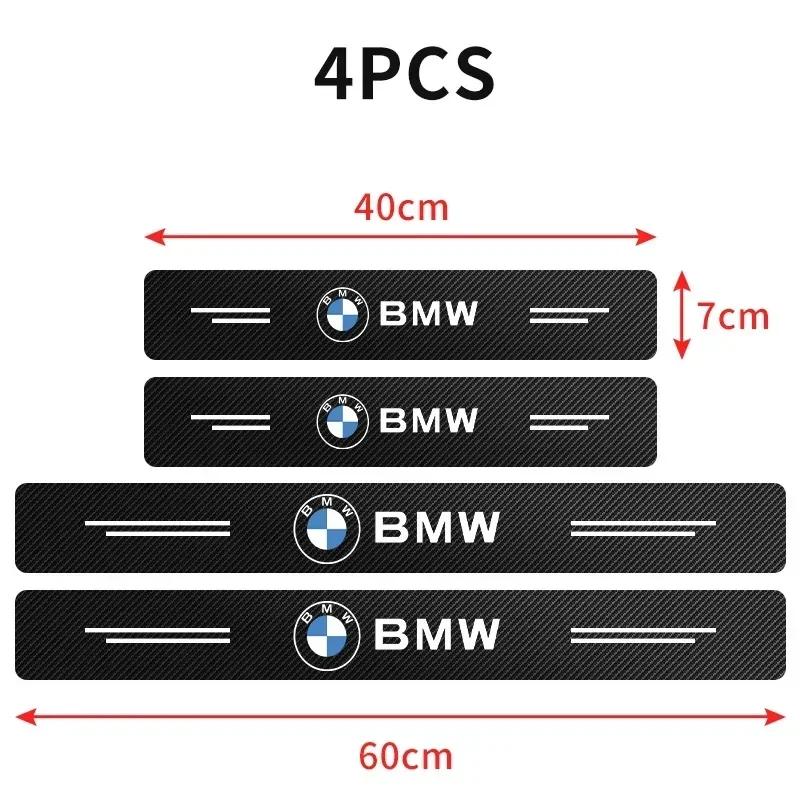 4 BUC Carbon Fibru Anti zgârieturi zgârietură Pedală Prag Ușă Mașină Protector Autocolante Pentru BMW F10 F13 F15 F16 F30 F34 F32 F31 E36 E60
