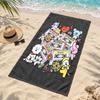 BT21 Microfiber Beach Towel Quick Dry Sand Free Lightweight Beach Towels for Travel Swimming Camping
