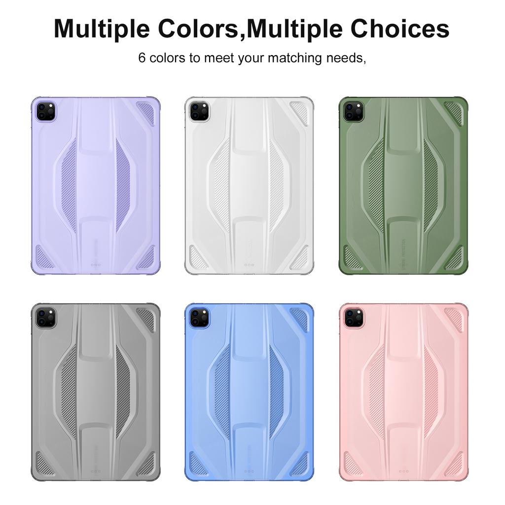 For iPad Pro 11 (2024) Case Anti Drop Clear TPU Tablet Cover